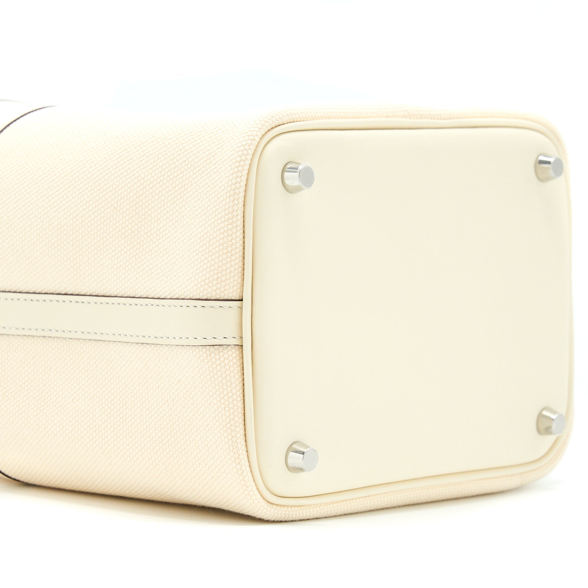 HERMES PICOTIN CARGO 18 SWIFT/TOILE CANVAS ECRU NATA SHW