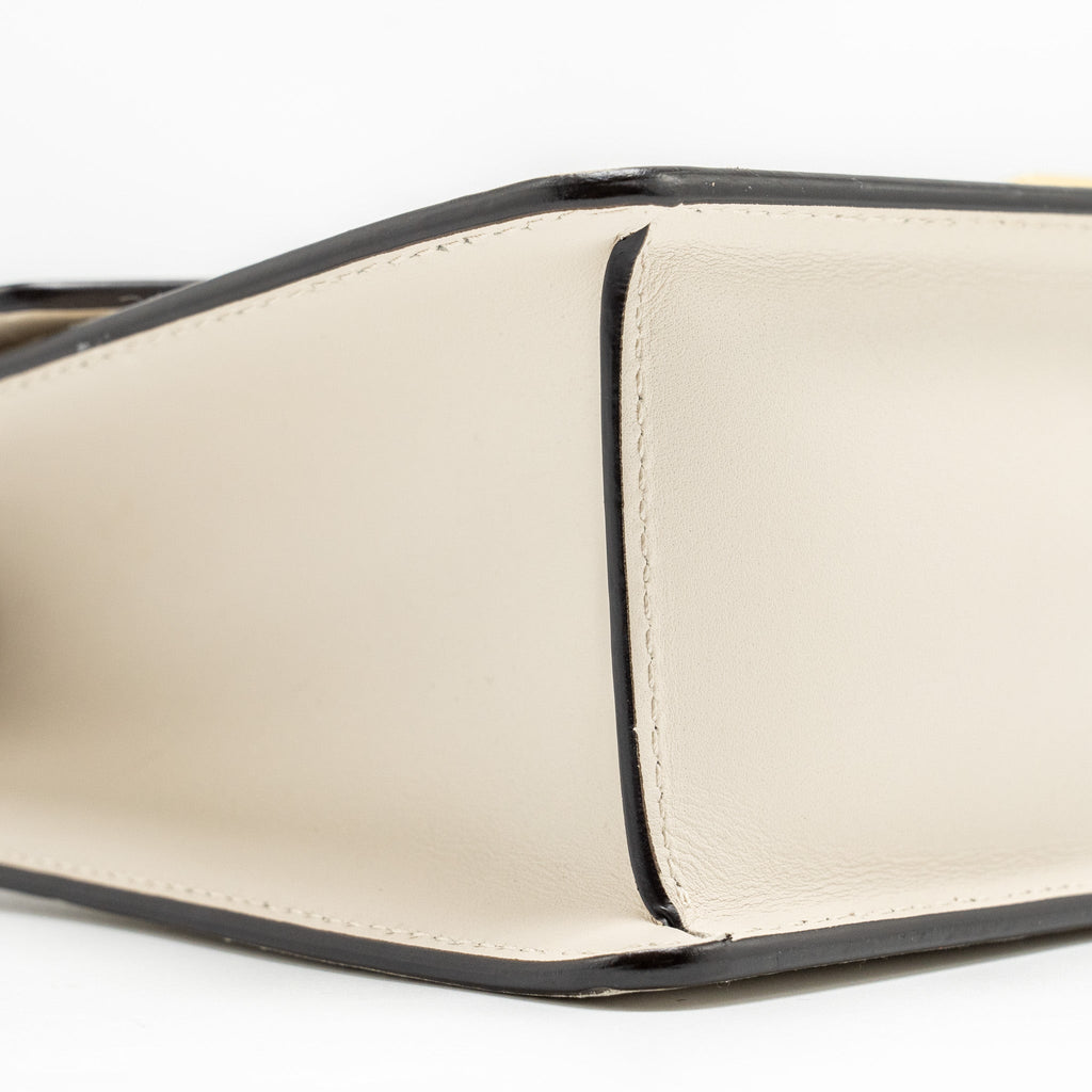 GUCCI MEDIUM SYLVIE BAG CALFSKIN WHITE GHW