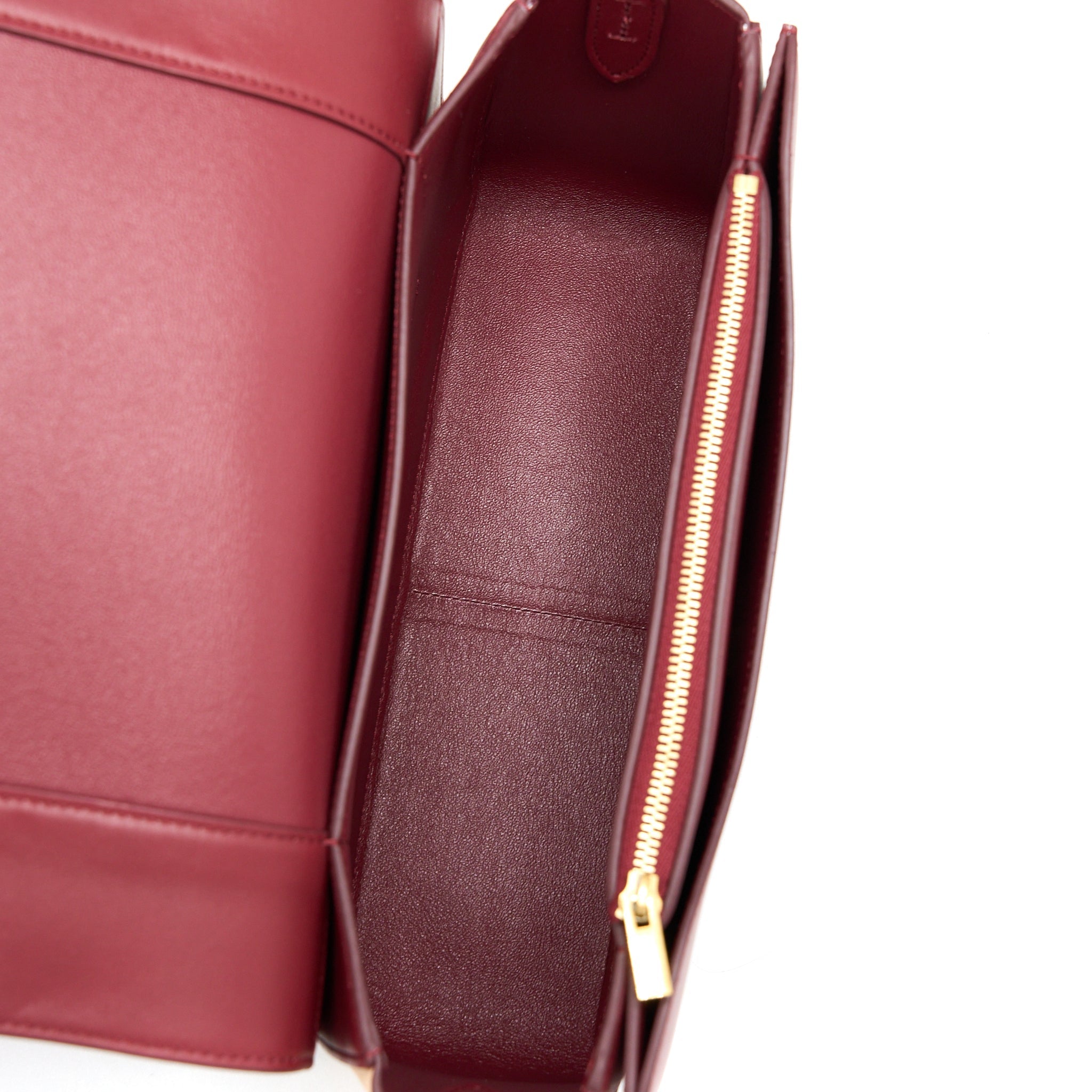 CELINE FRAME BAG CALFSKIN RUBY/NUDE GHW