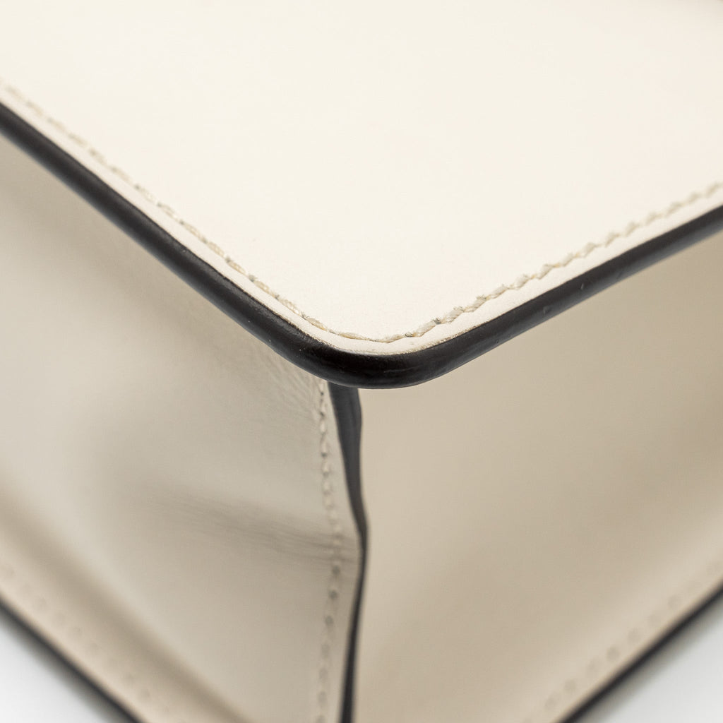 GUCCI MEDIUM SYLVIE BAG CALFSKIN WHITE GHW