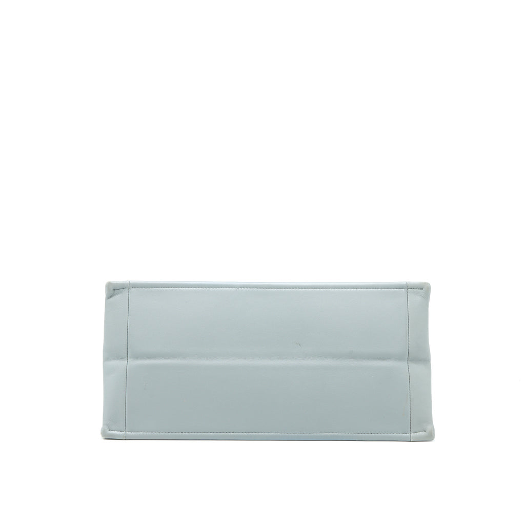 DIOR MEDIUM BOOK TOTE EMBOSSED CALFSKIN GREY