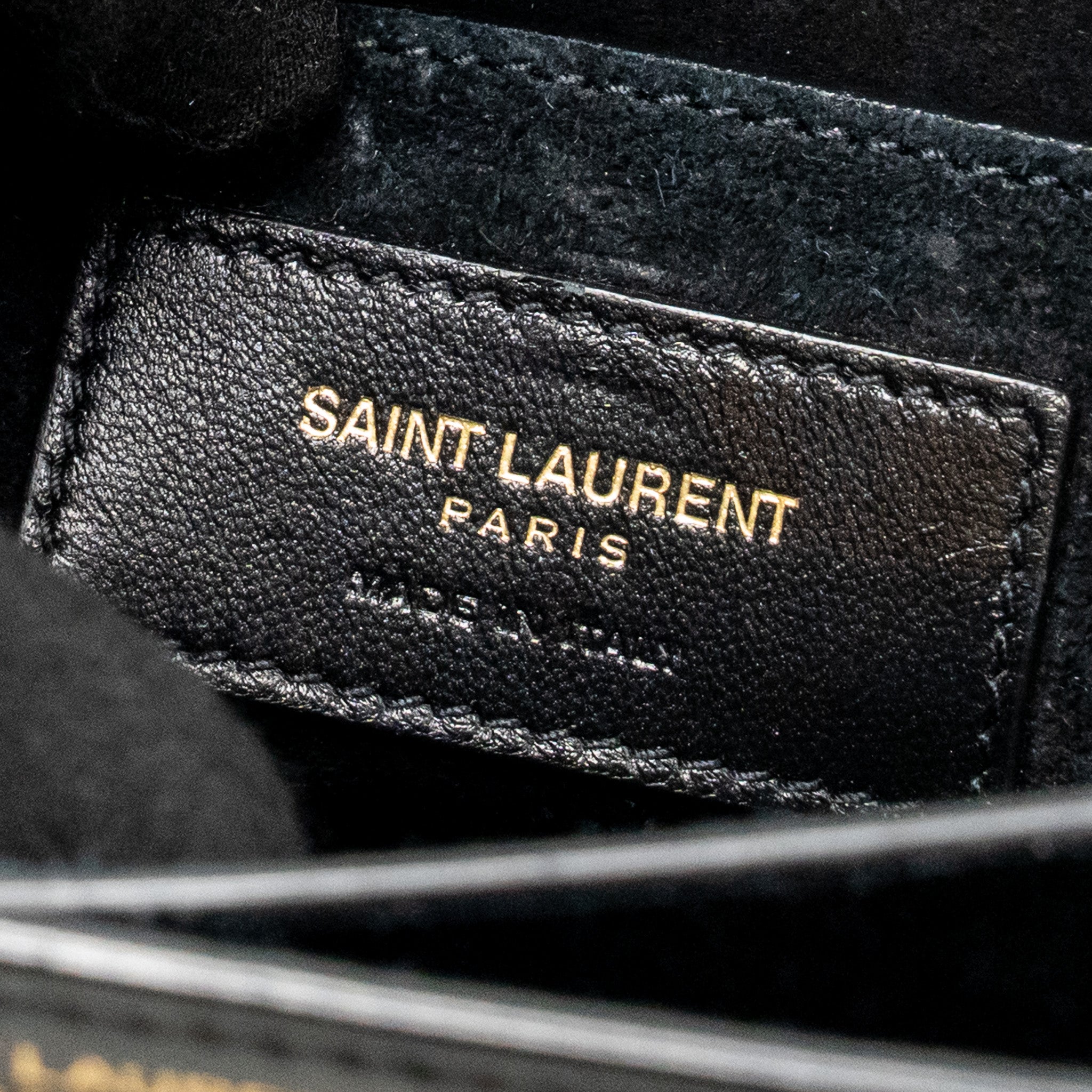 SAINT LAURENT/YSL MEDIUM SUNSET BAG SMOOTH LEATHER BLACK GHW
