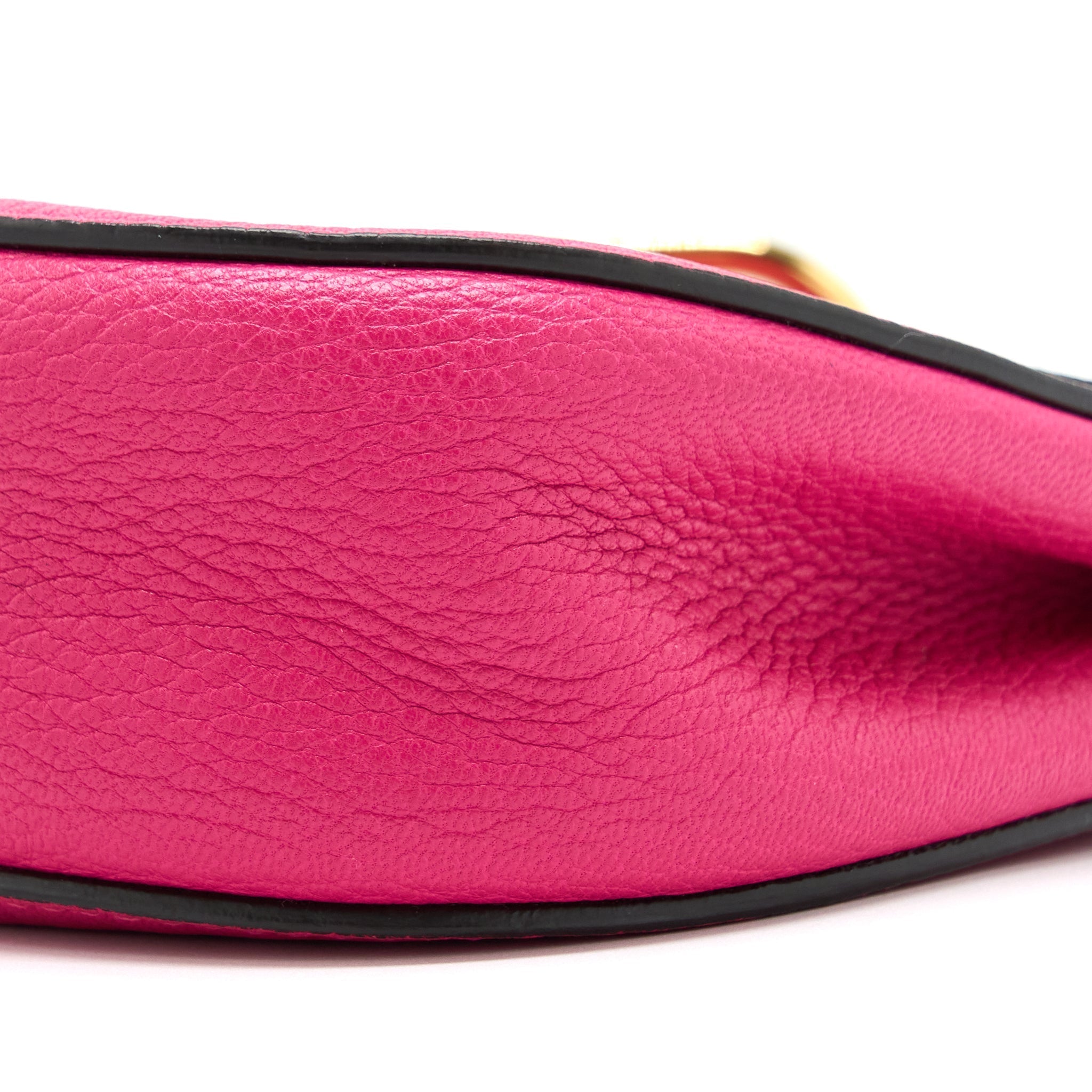 CHLOE DREW SHOULDER BAG GRAINED CALFSKIN PINK GHW