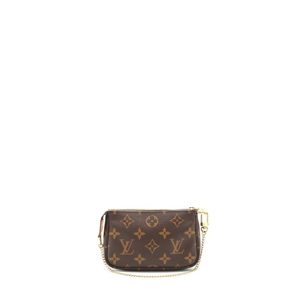 LOUIS VUITTON MINI POCHETTE ACCESSORIES MONOGRAM GHW