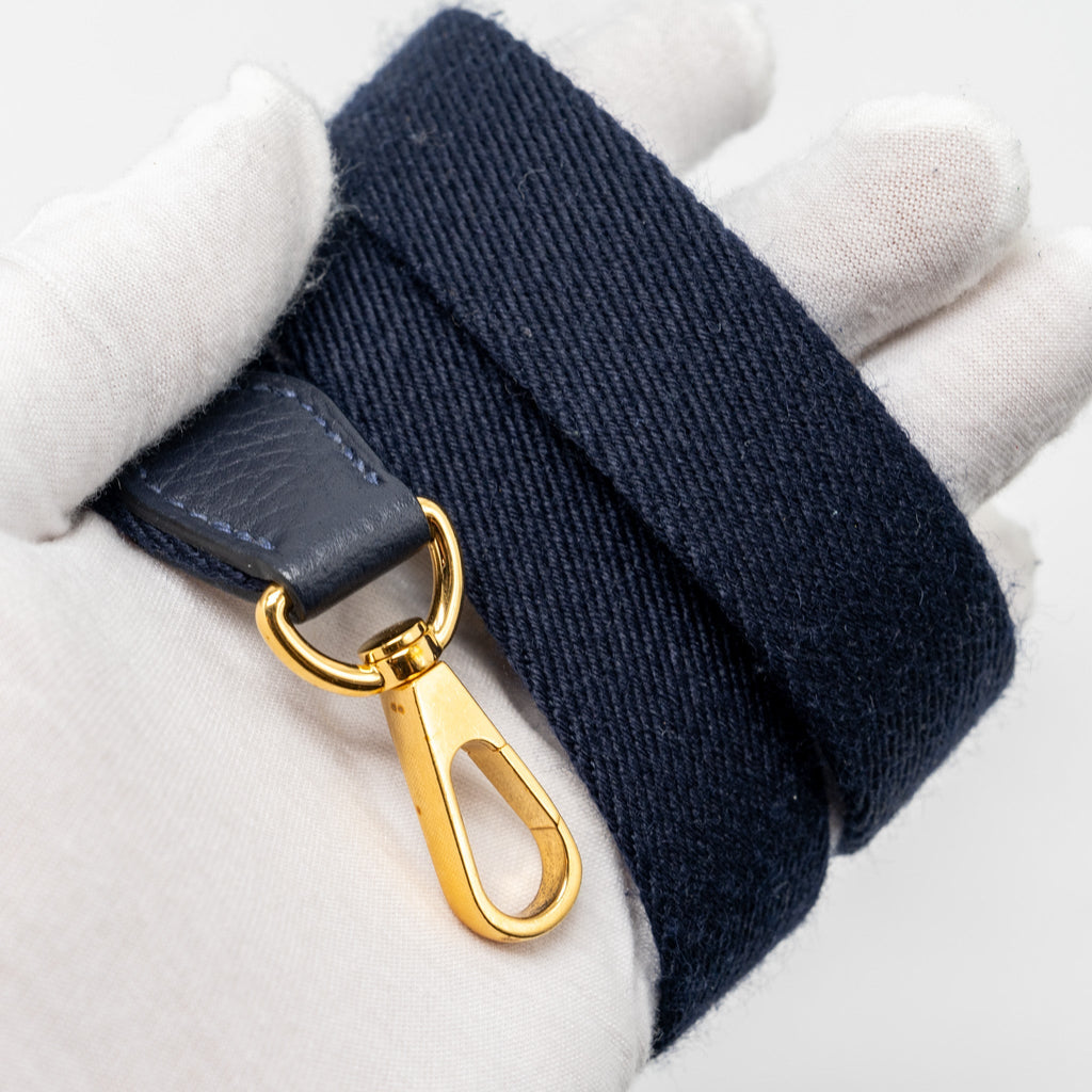 HERMES MINI EVELYN CLEMENCE BLUE NUIT GHW