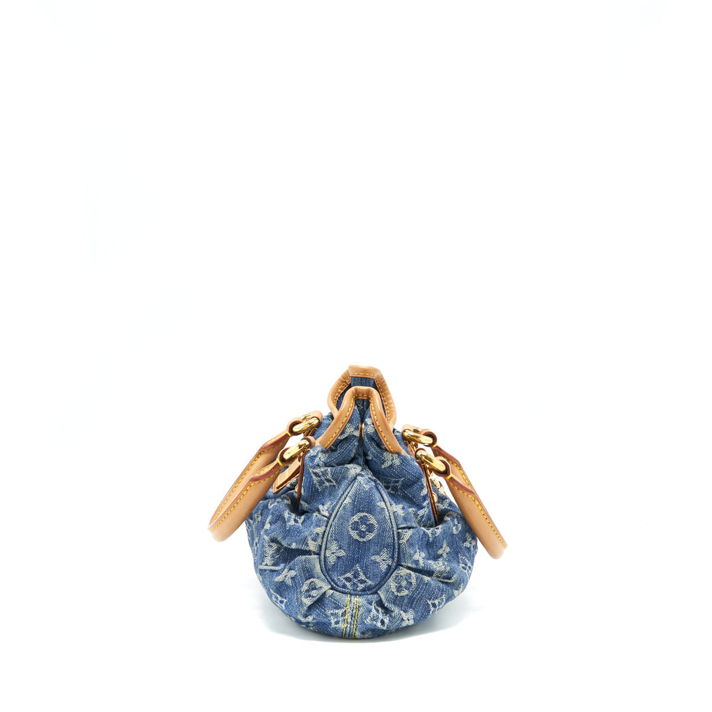 LOUIS VUITTON VINTAGE DANIM MINI HANDLE BAG