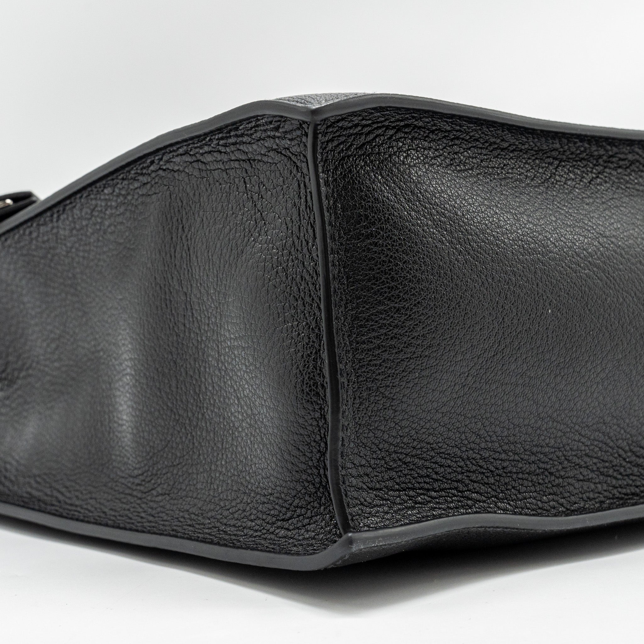 MIU MIU TOTE BAG LEATHER BLACK SHW