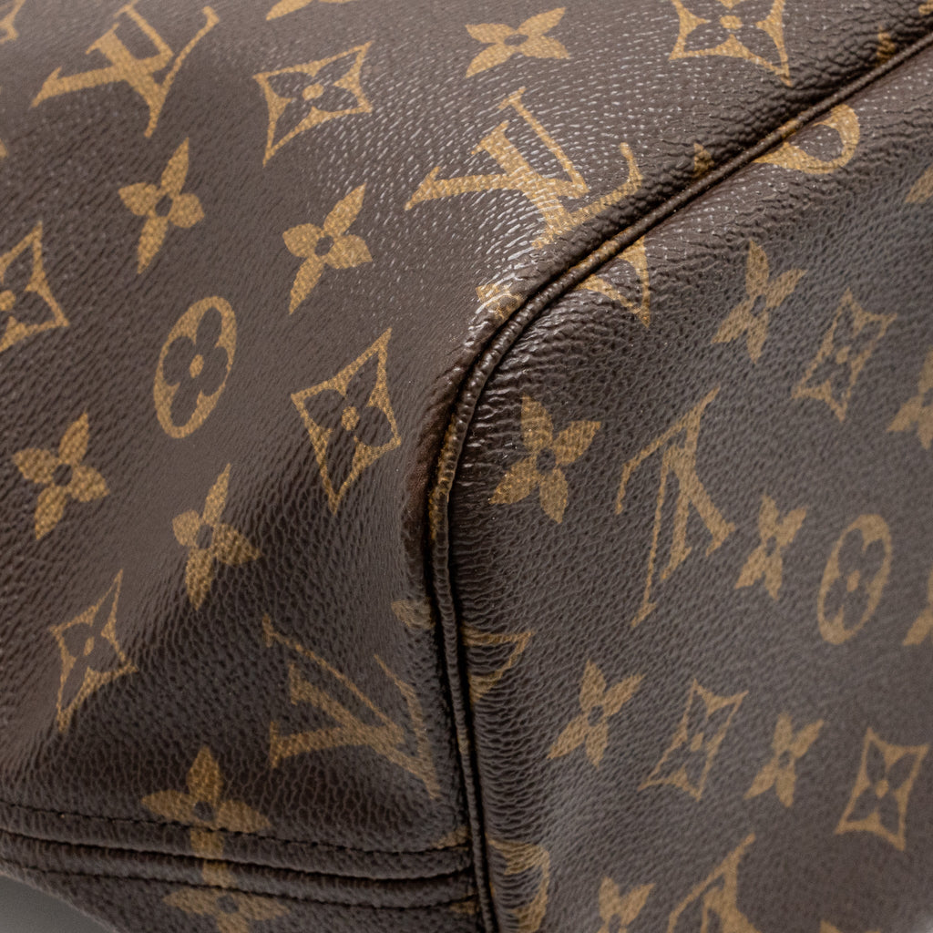 LOUIS VUITTON NEVERFULL MM MONOGRAM CANVAS GHW