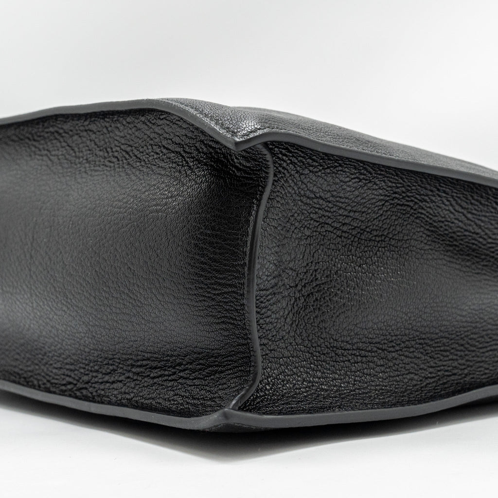 MIU MIU TOTE BAG LEATHER BLACK SHW