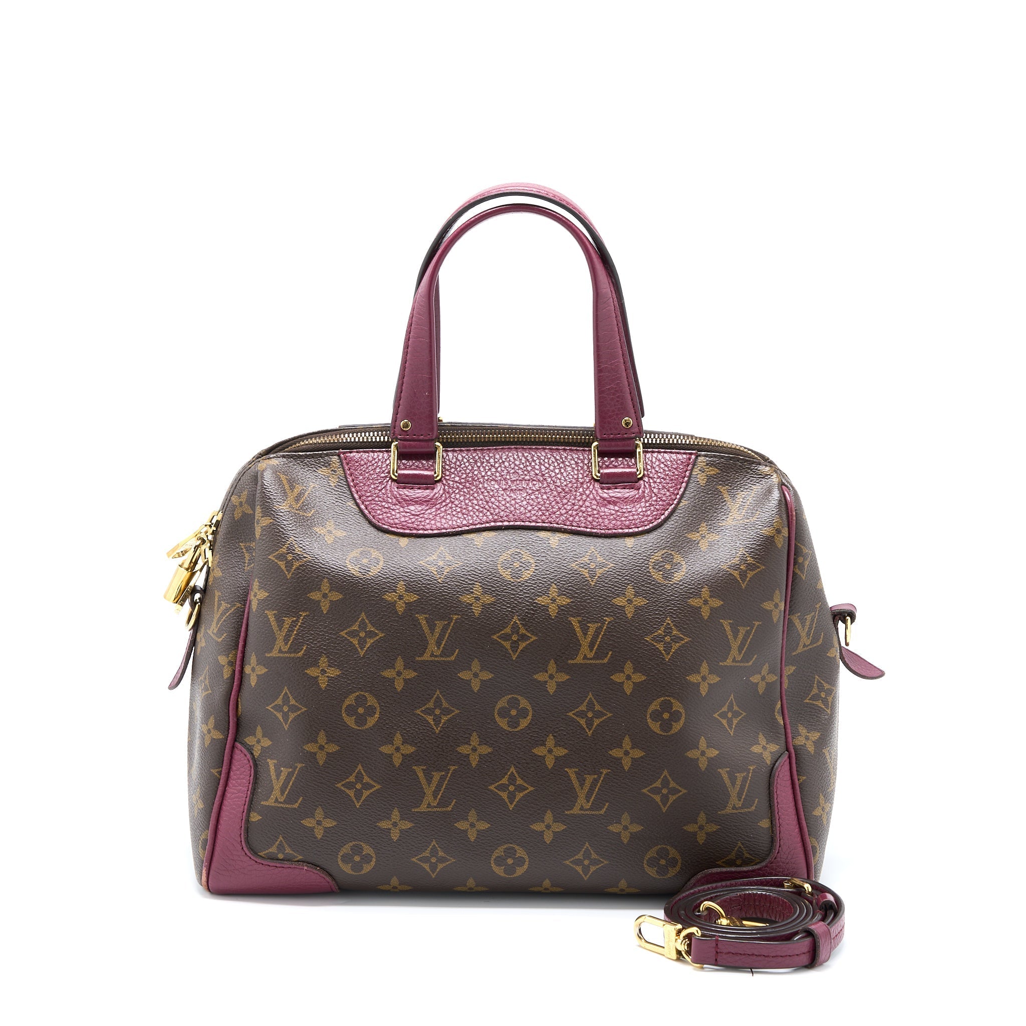 LOUIS VUITTON TOP HANDLE CROSSBODY TOTE BAG MONOGRAM CANVAS GHW