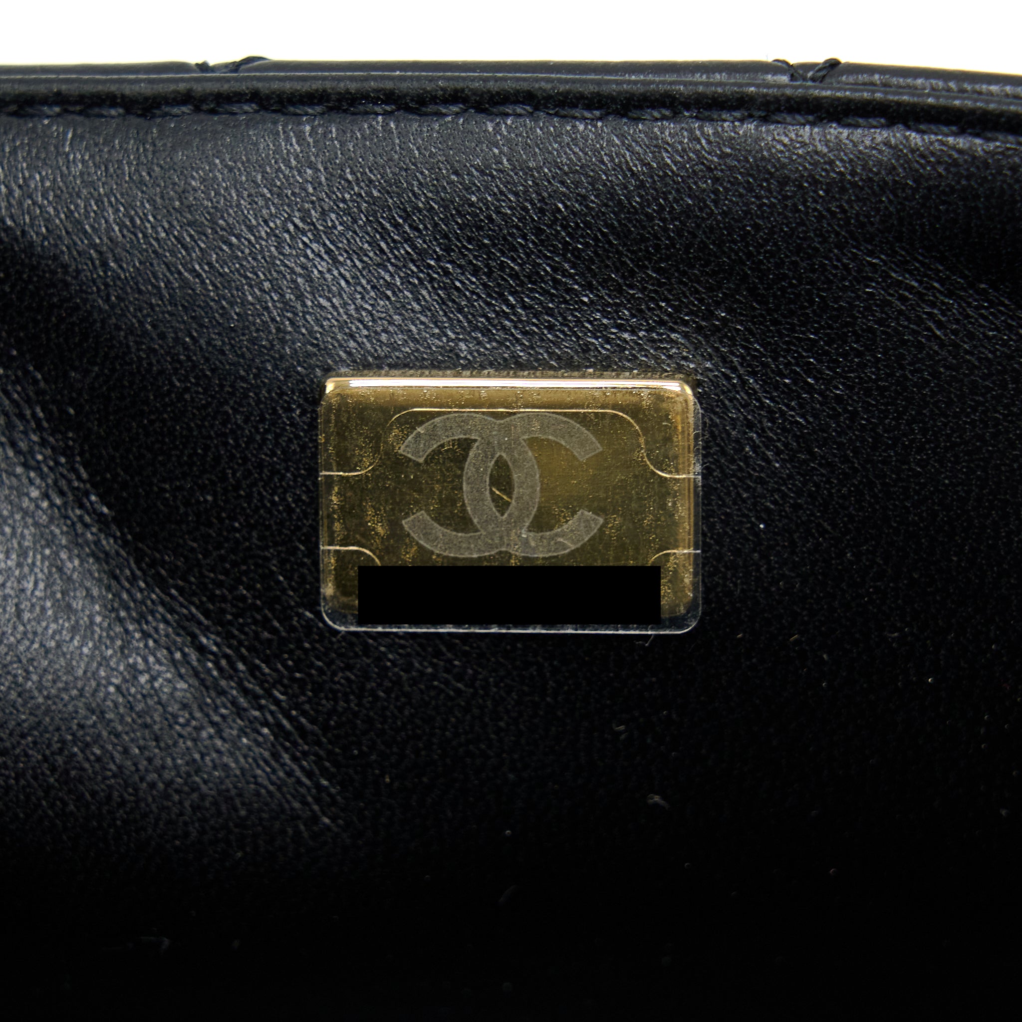 CHANEL MINI 2.55 REISSUE FLAP BAG AGED CALFSKIN BLACK GHW (MICROCHIP)