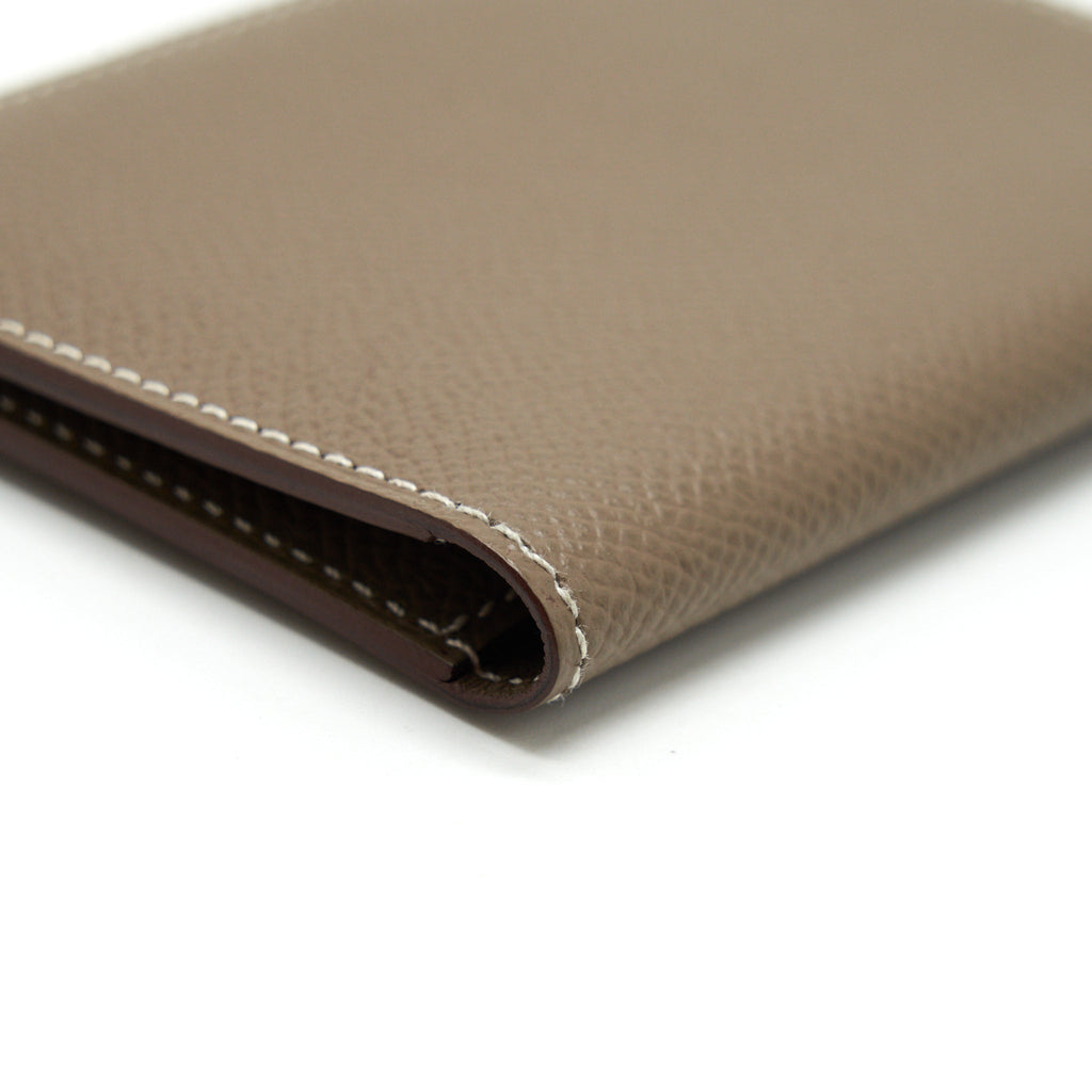 HERMES MC2 EUCLIDE CARD HOLDER ETOUPE EPSOM LEATHER