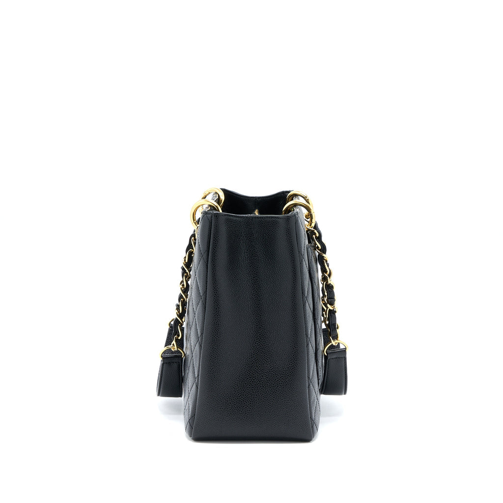 CHANEL GRAND SHOPPING TOTE BAG CAVIAR BLACK GHW