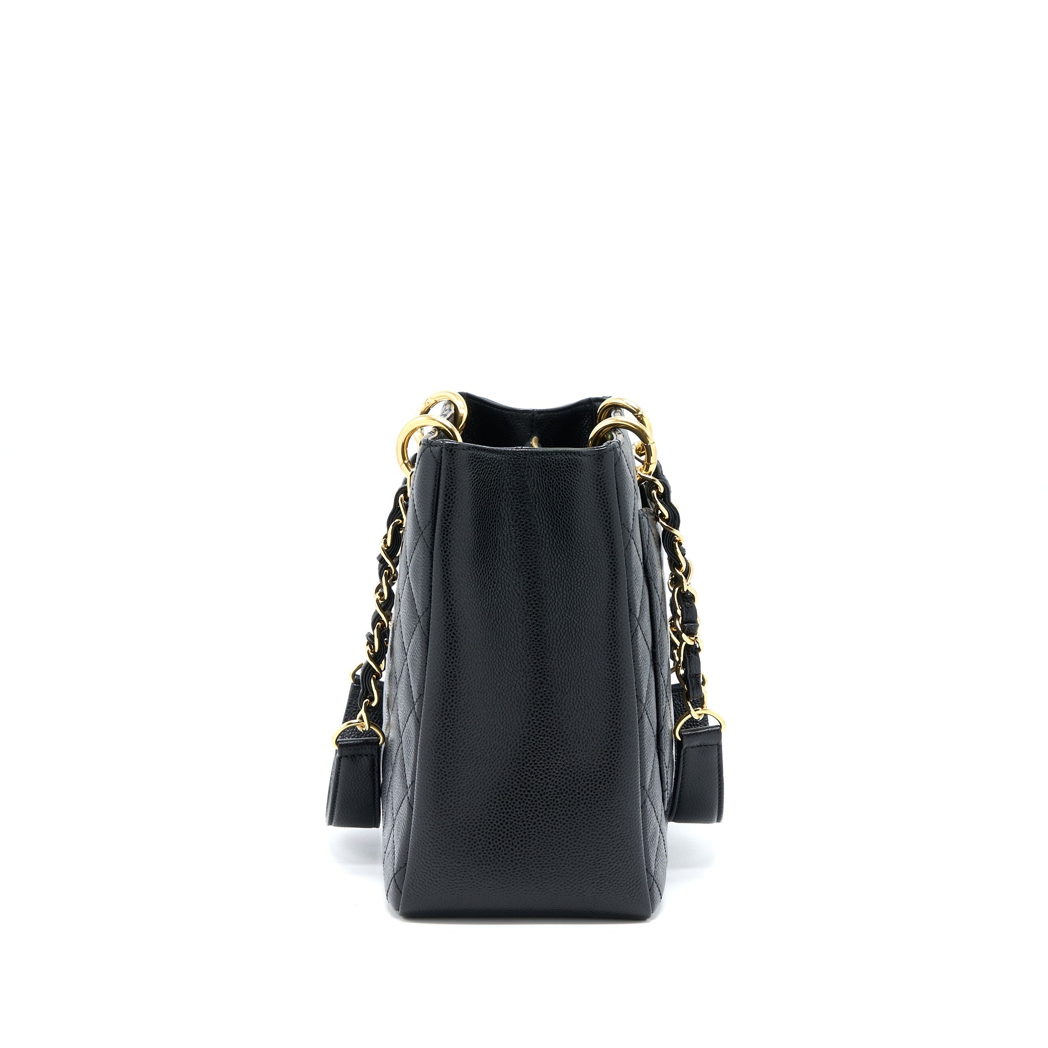 CHANEL GRAND SHOPPING TOTE BAG CAVIAR BLACK GHW