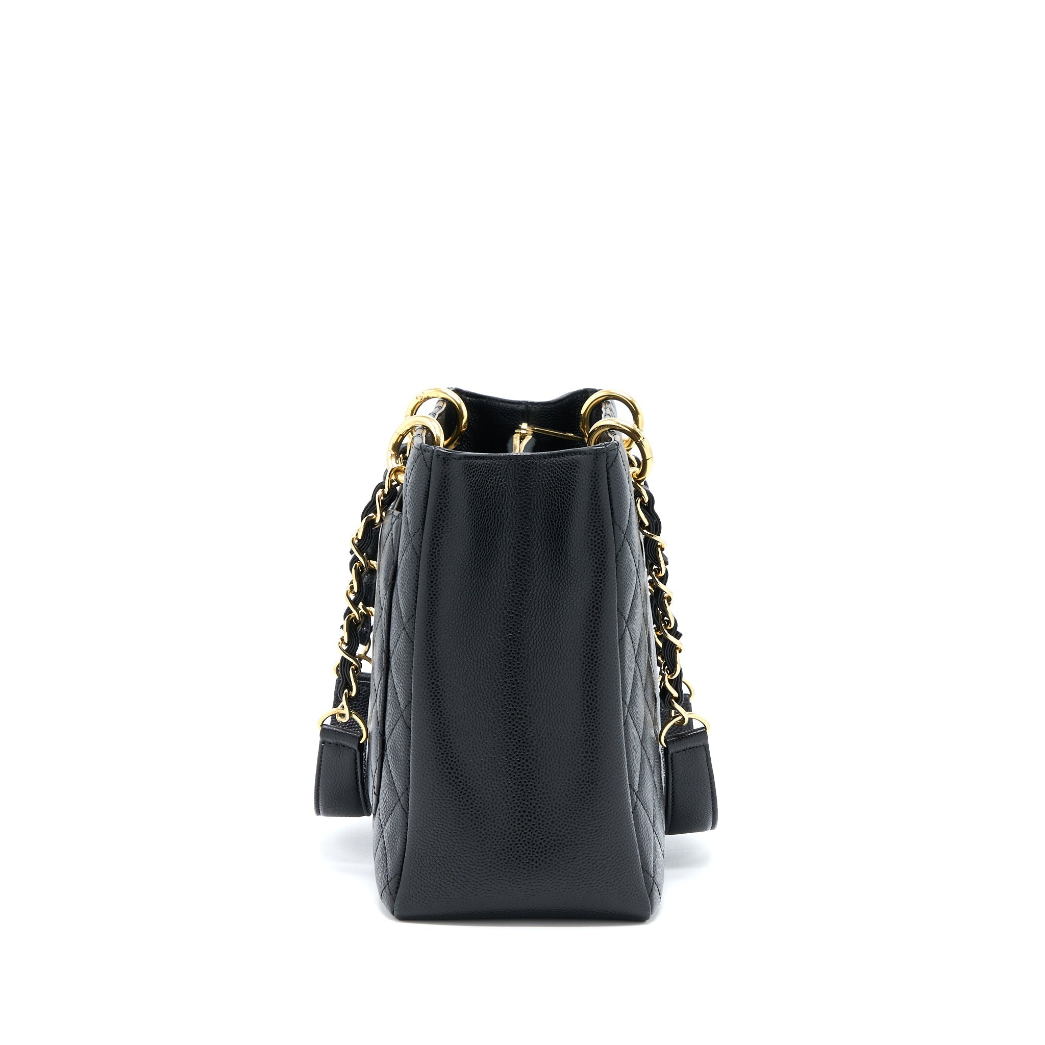 CHANEL GRAND SHOPPING TOTE BAG CAVIAR BLACK GHW