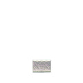 CHANEL 21K IRIDESCENT GREY FLAP CARD HOLDER