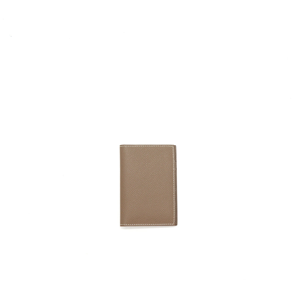 HERMES MC2 EUCLIDE CARD HOLDER ETOUPE EPSOM LEATHER