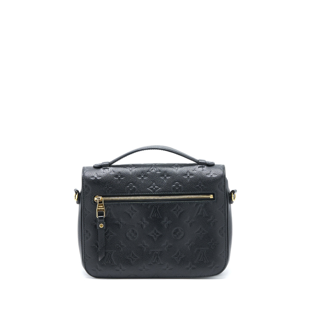 LOUIS VUITTON POCHETTE MÉTIS MONOGRAM EMPREINTE BLACK GHW