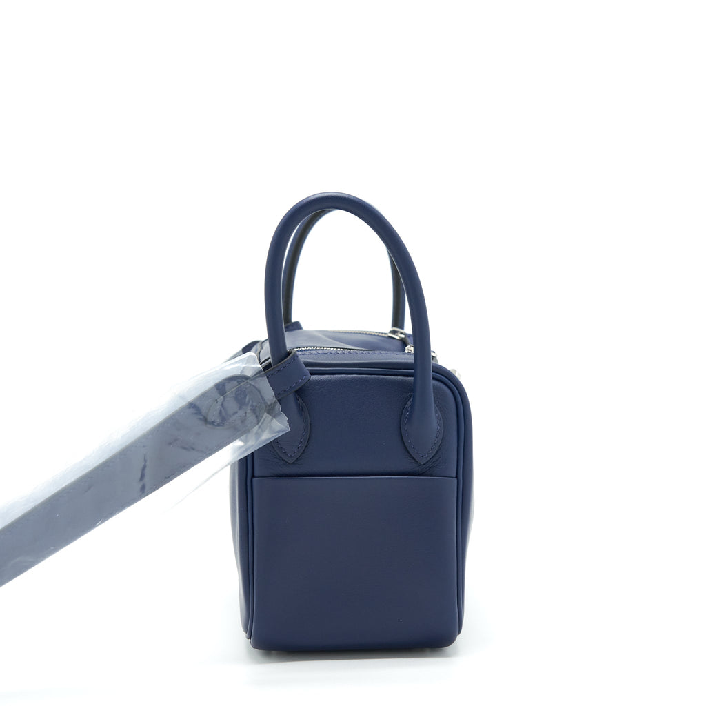 HERMES MINI LINDY SWIFT NAVY/BLEU FRIDA SHW