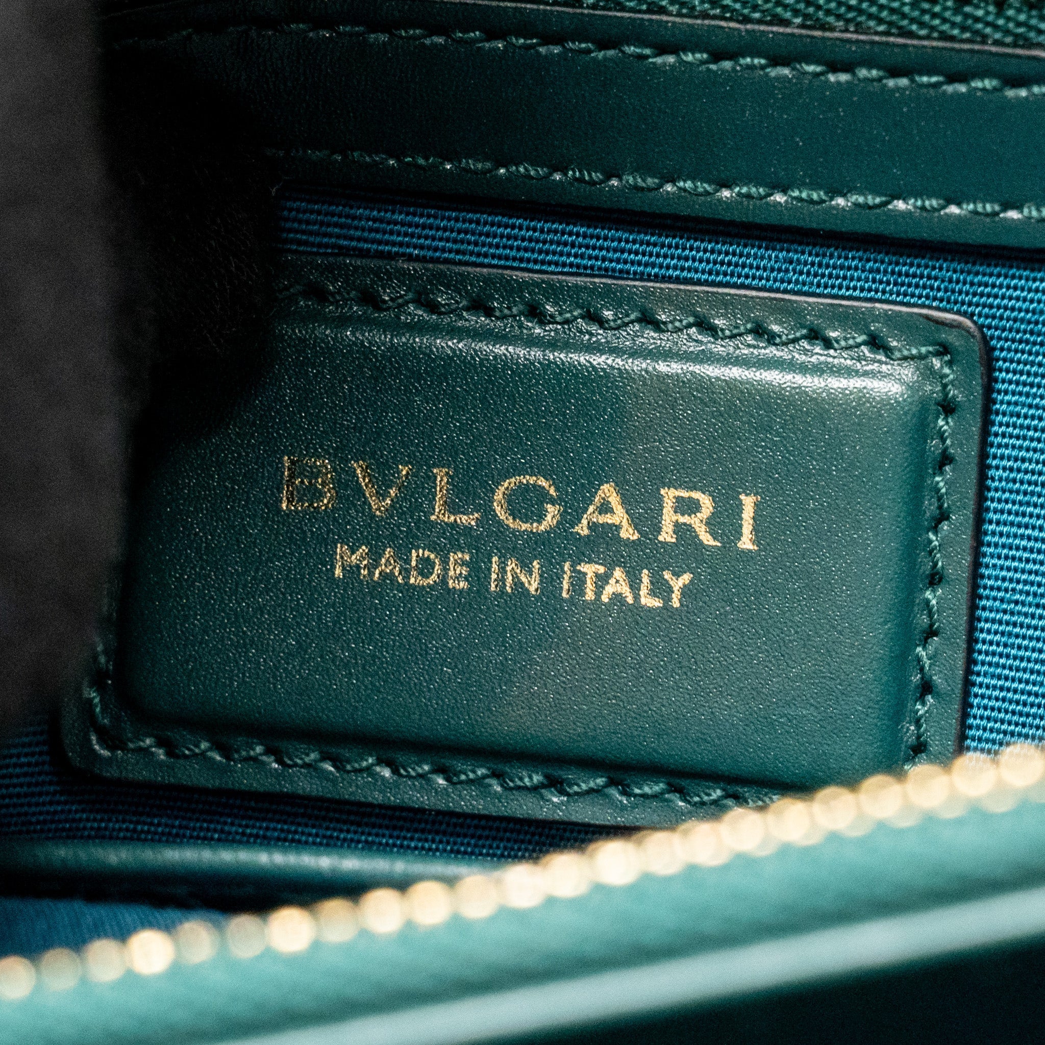 BVLGARI SERPENTI FOREVER FLAP BAG CALFSKIN GREEN LGHW