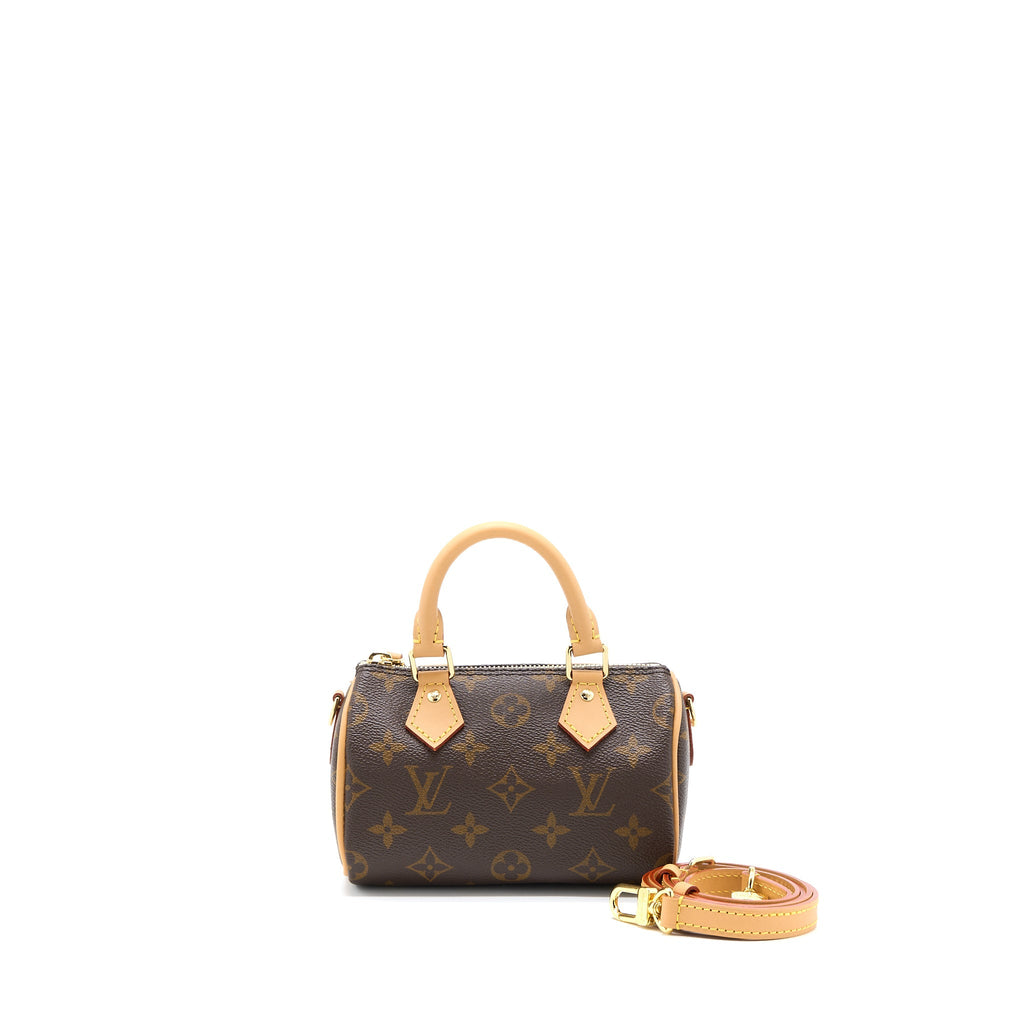 LOUIS VUITTON NANO SPEEDY MONOGRAM CANVAS GHW (NEW VERSION)
