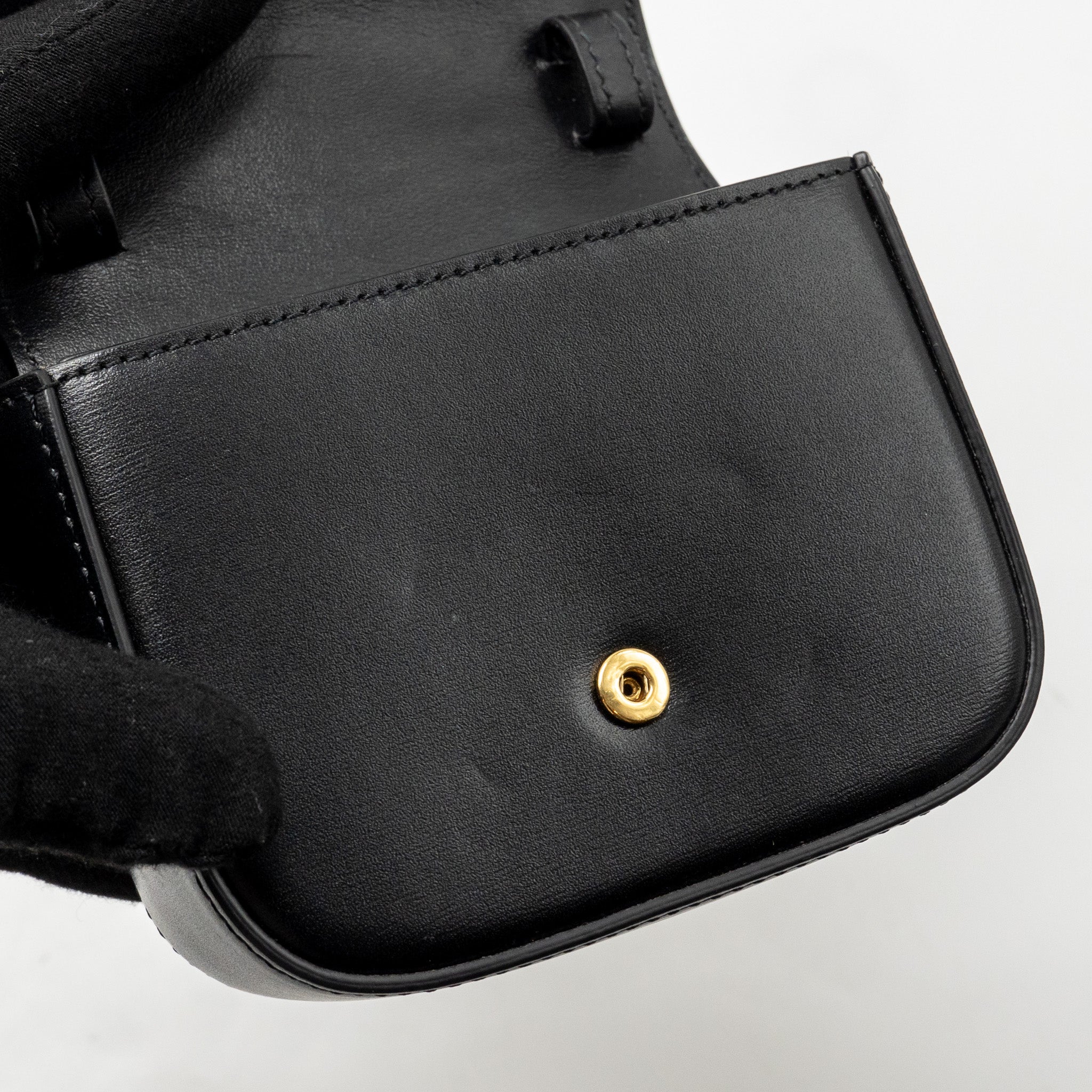 CELINE MINI CLAUDE CALFSKIN BLACK GHW