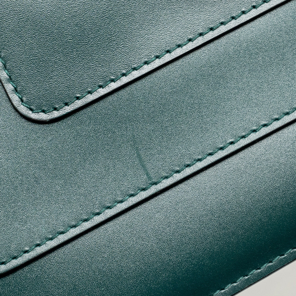 BVLGARI SERPENTI FOREVER FLAP BAG CALFSKIN GREEN LGHW