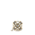 CHANEL RUNWAY WHITE CRYSTAL ROUND EVENING CLUTCH SHOULDER BAG BOX GHW