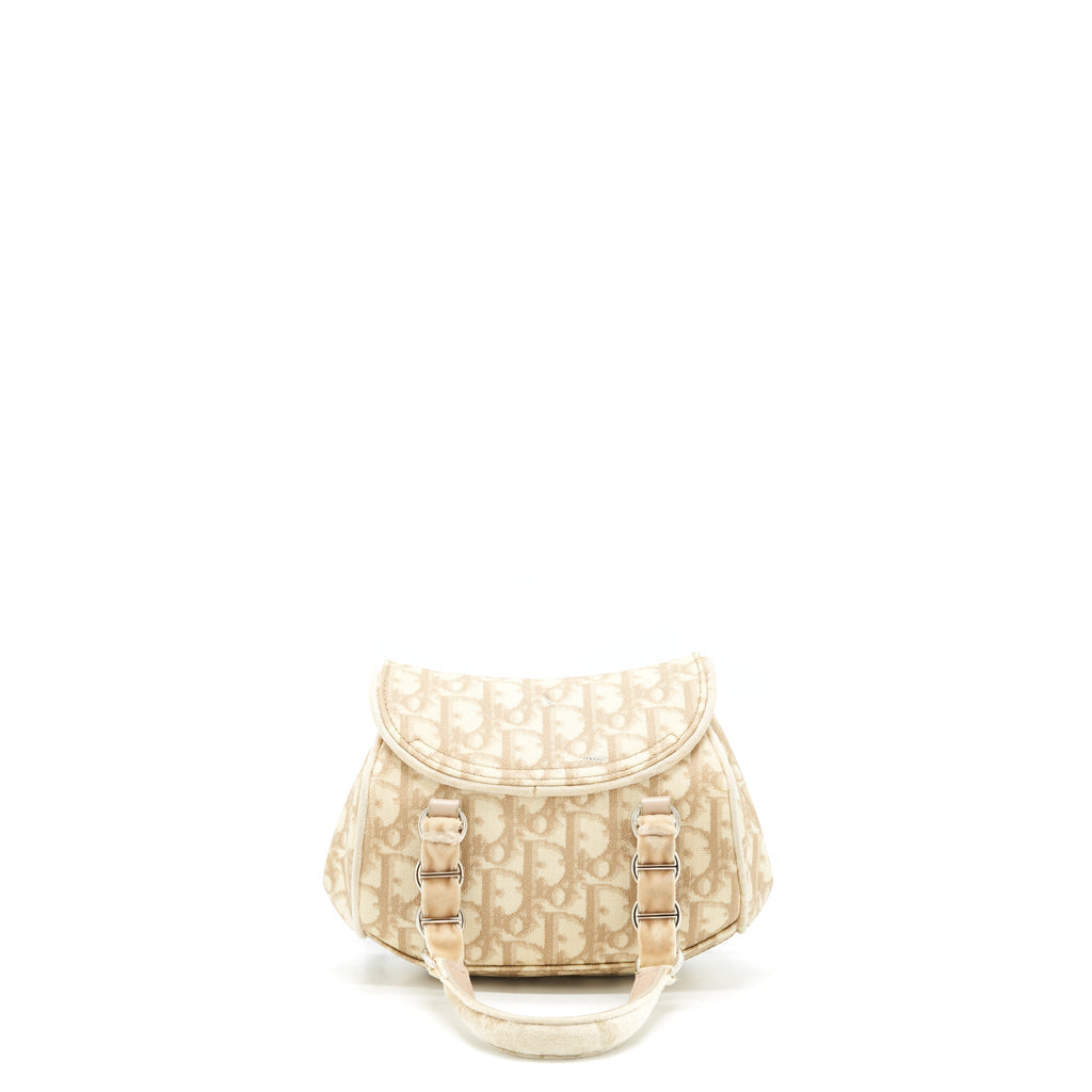 DIOR VINTAGE MINI HANDLE BAG OBLIQUE VELVET