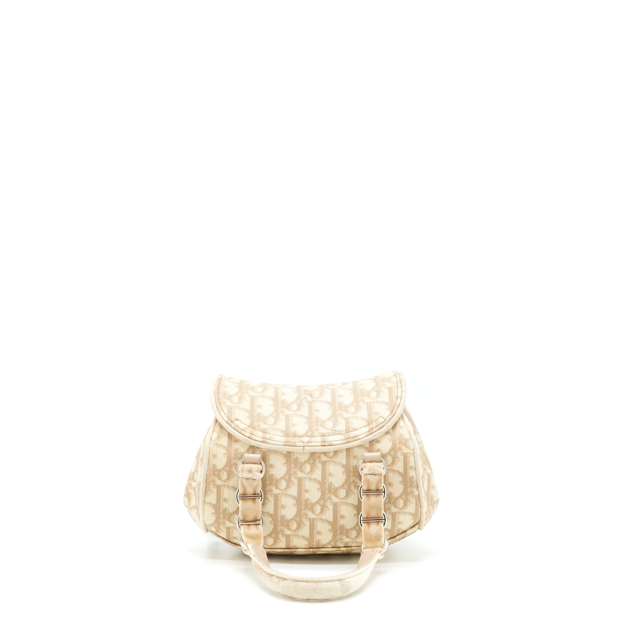 DIOR VINTAGE MINI HANDLE BAG OBLIQUE VELVET