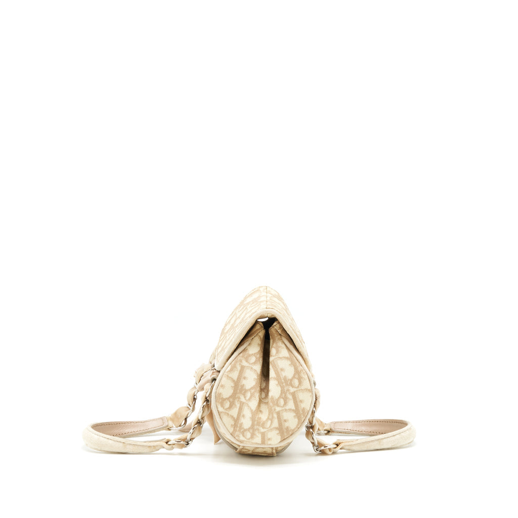 DIOR VINTAGE MINI HANDLE BAG OBLIQUE VELVET