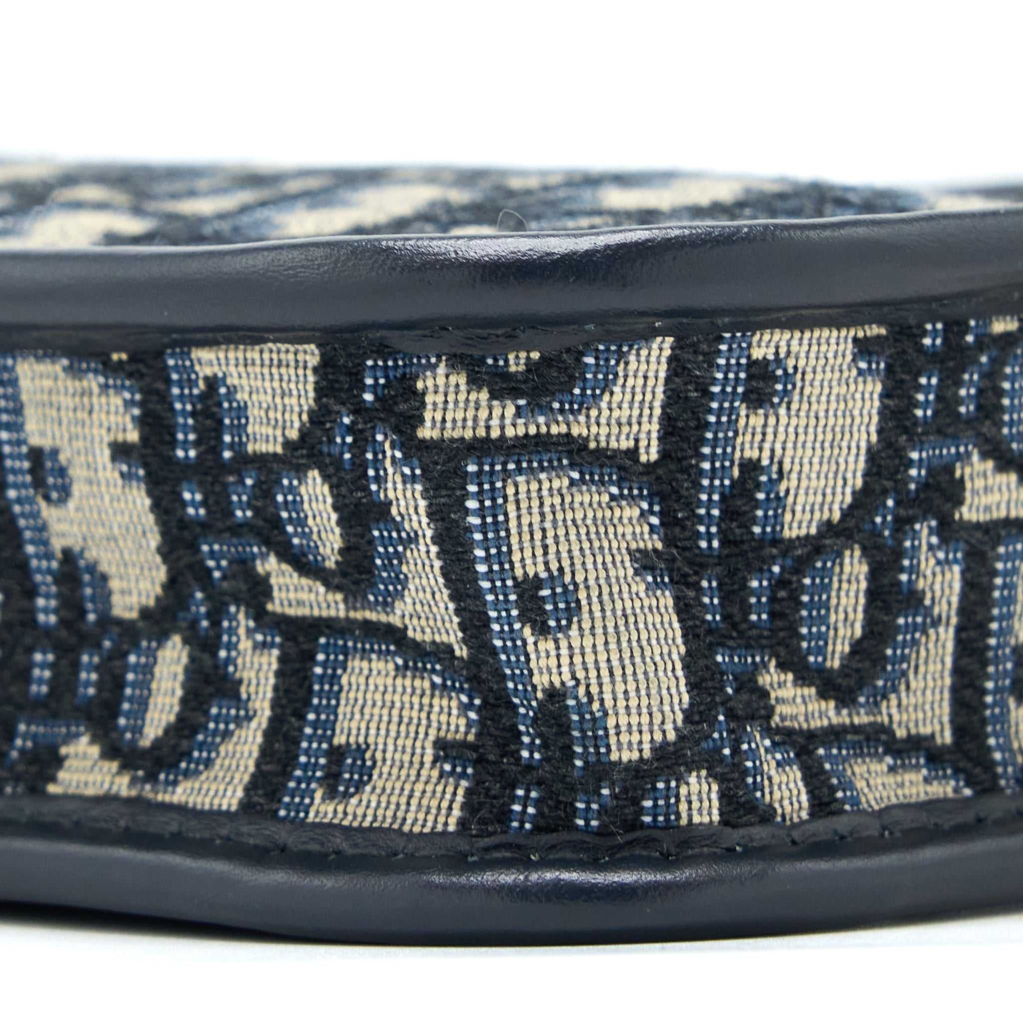 DIOR DIORQUAKE POUCH BLUE OBLIQUE CANVAS WITH AN EXTRA STRAP