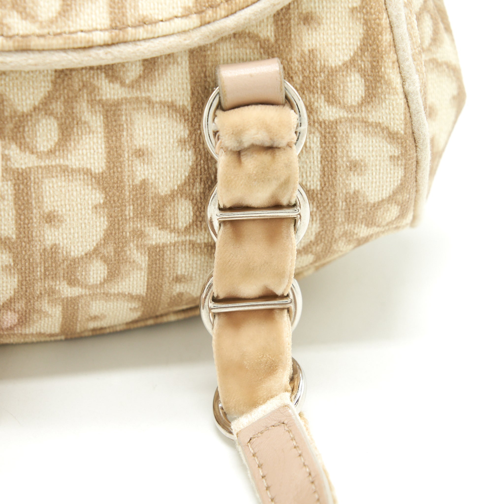 DIOR VINTAGE MINI HANDLE BAG OBLIQUE VELVET