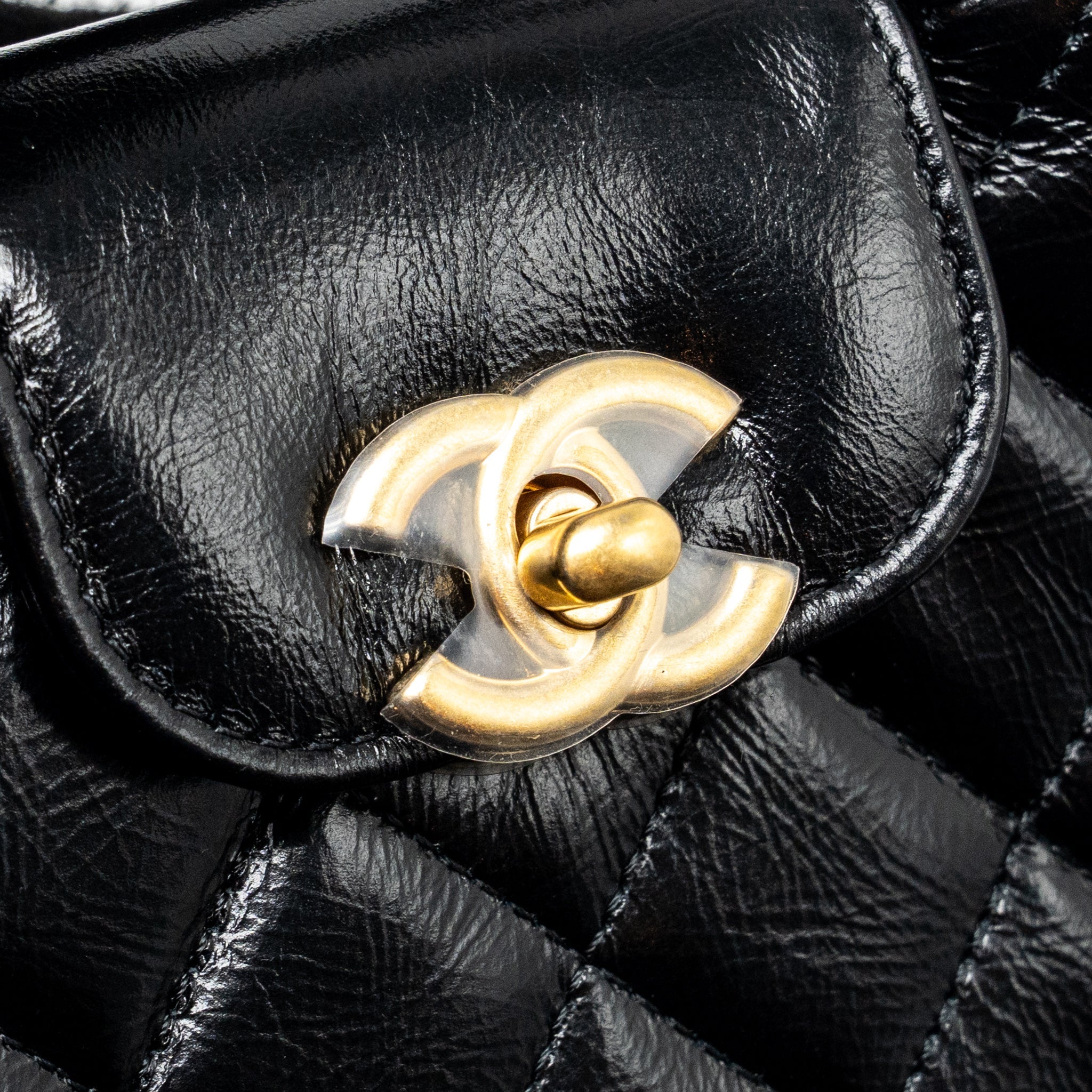 CHANEL 24P MINI NANO KELLY SHOPPER CALFSKIN BLACK GHW (MICROCHIP)