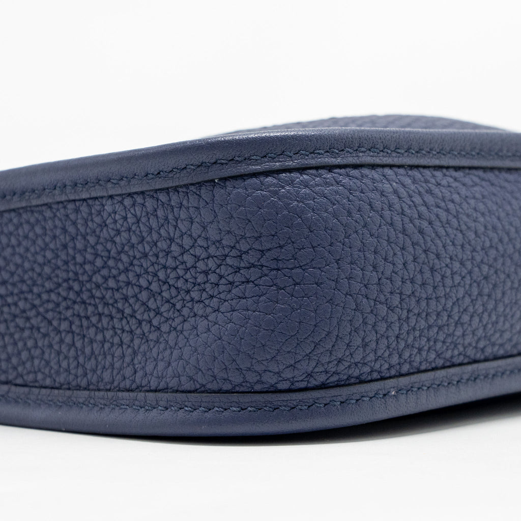 HERMES MINI EVELYNE CLEMENCE BLUE GHW