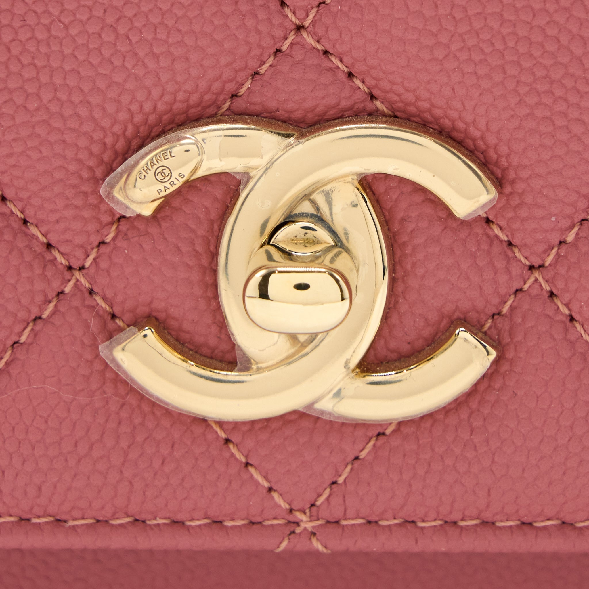 CHANEL SMALL BUSINESS AFFINITY CAVIAR PINK LGHW