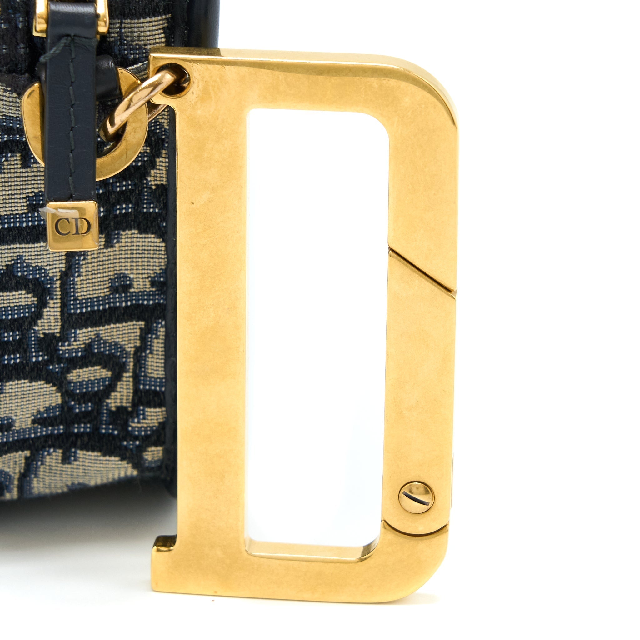 DIOR DIORQUAKE POUCH BLUE OBLIQUE CANVAS WITH AN EXTRA STRAP