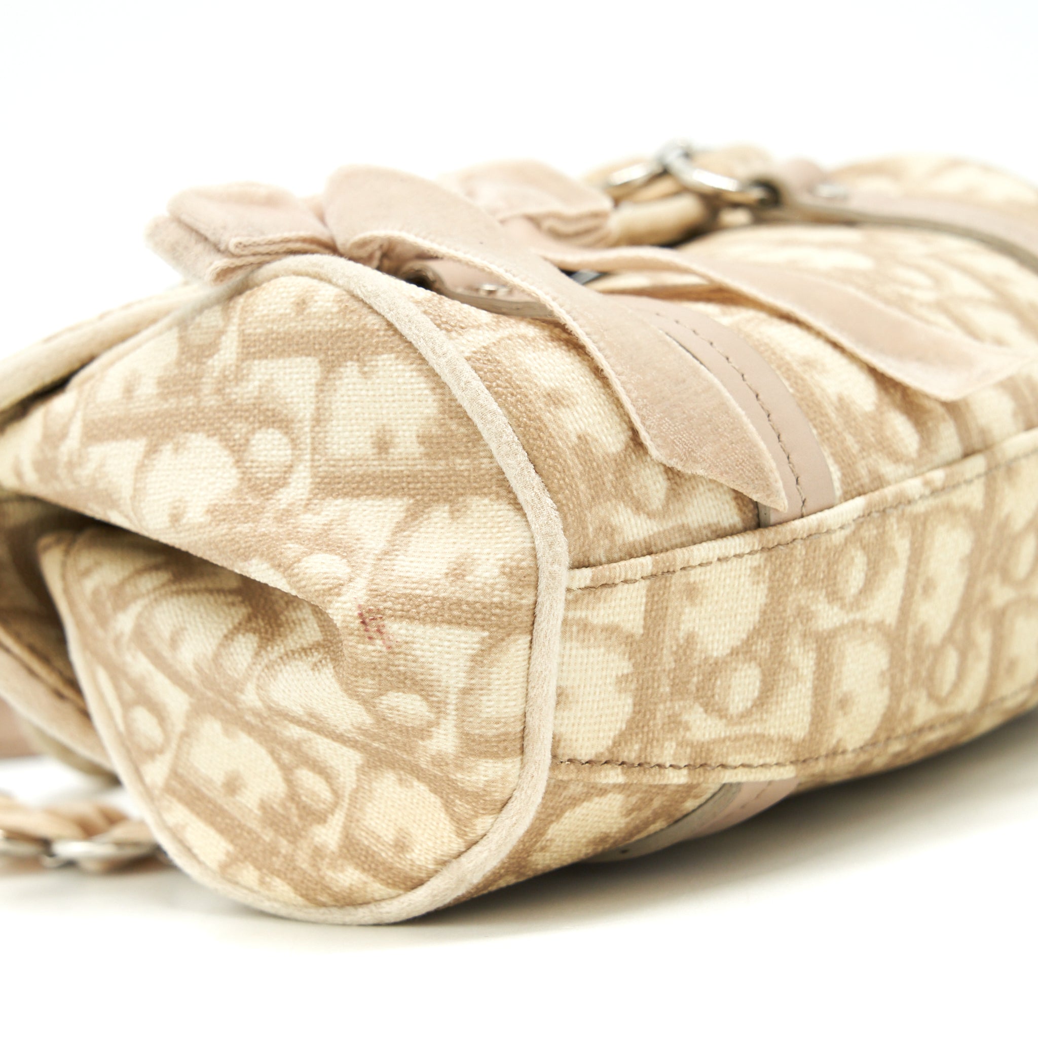 DIOR VINTAGE MINI HANDLE BAG OBLIQUE VELVET