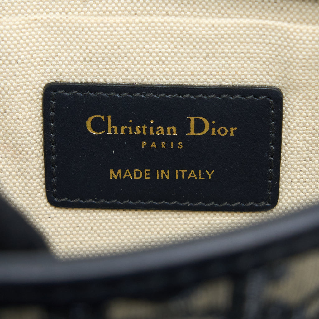DIOR DIORQUAKE POUCH BLUE OBLIQUE CANVAS WITH AN EXTRA STRAP