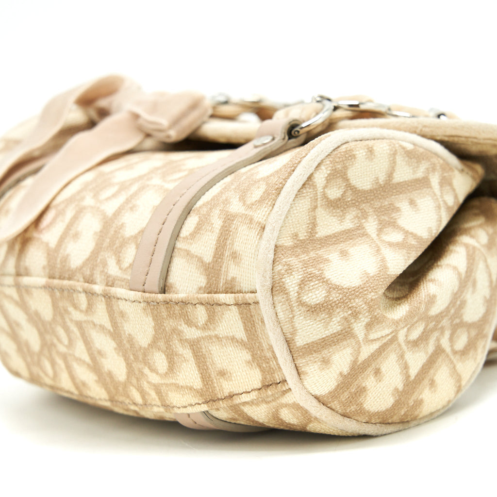 DIOR VINTAGE MINI HANDLE BAG OBLIQUE VELVET