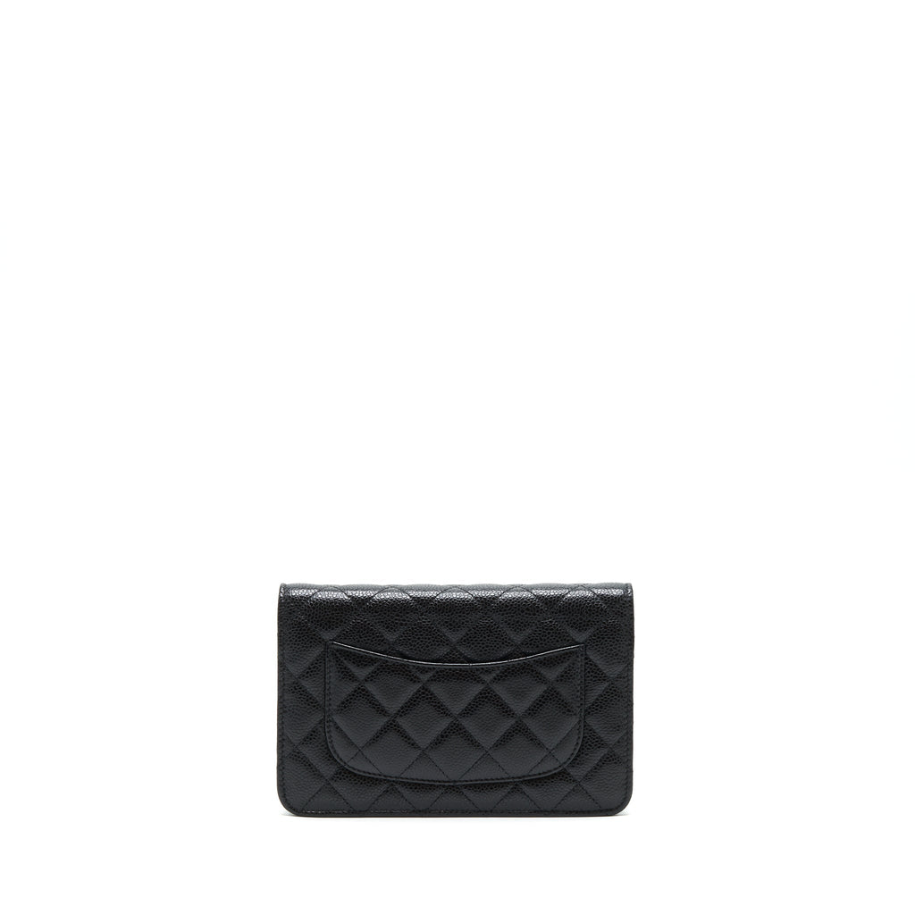 CHANEL WALLET ON CHAIN CAVIAR BLACK GHW