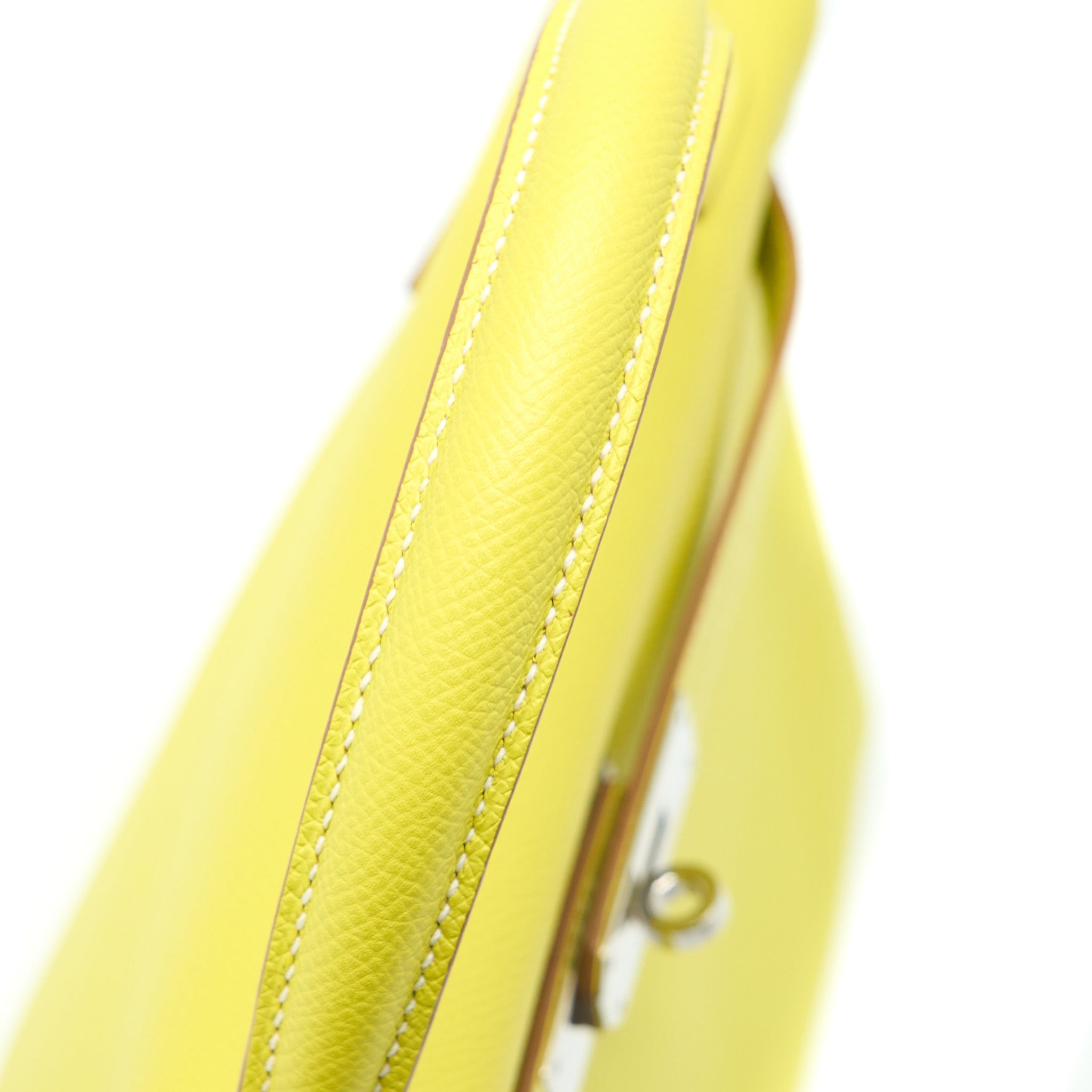 HERMES KELLY 32 EPSOM LIME/GRIS PERLE SHW