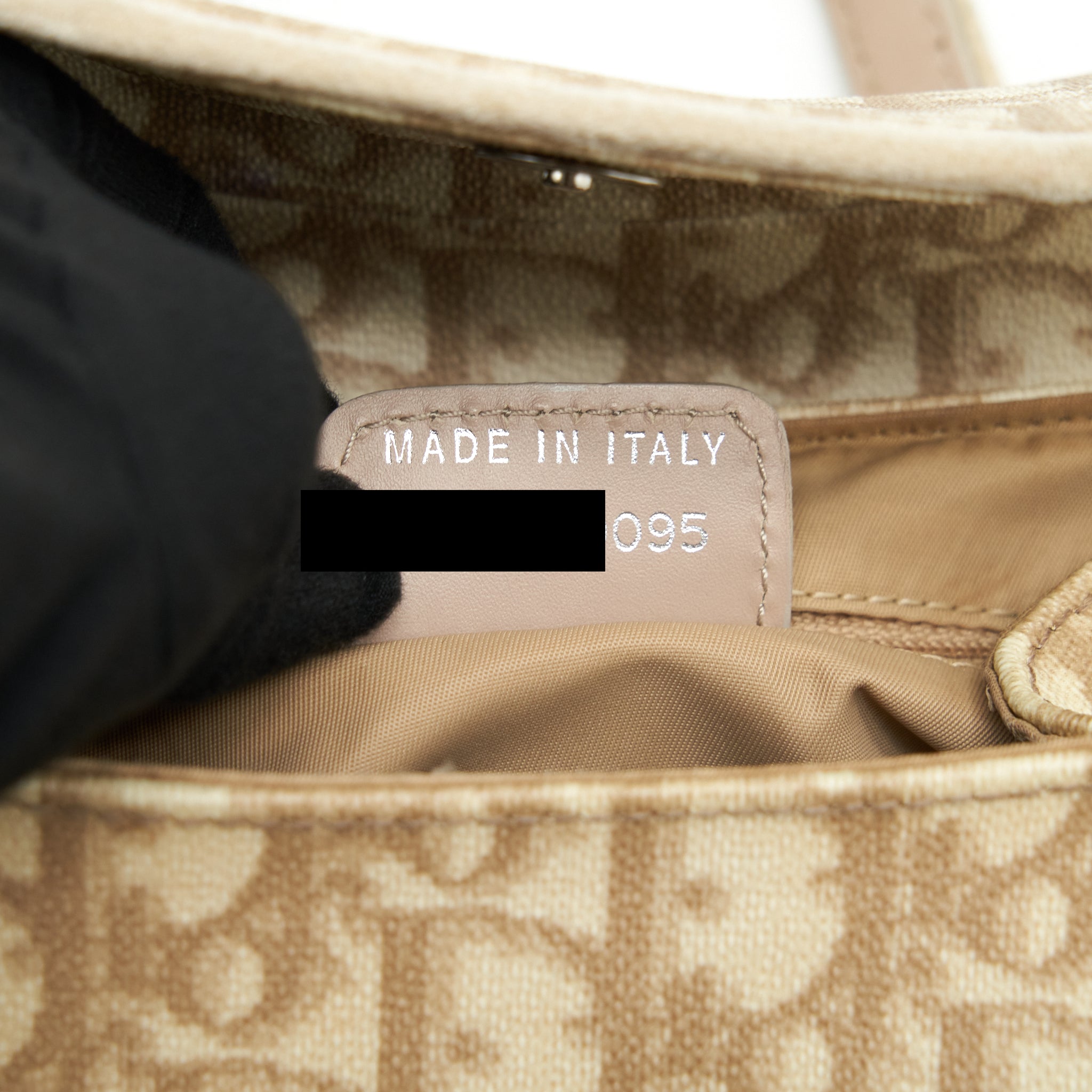 DIOR VINTAGE MINI HANDLE BAG OBLIQUE VELVET
