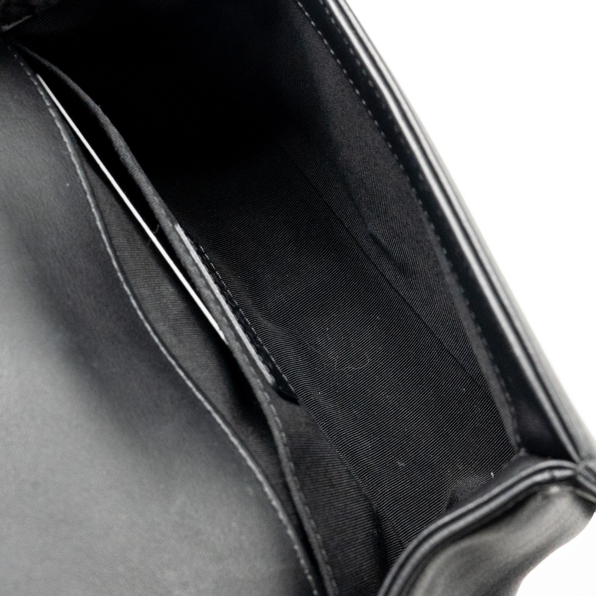 CHANEL SMALL BOY BAG CALFSKIN BLACK SHW