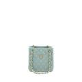 CHANEL 23C MINI BUCKET CAVIAR LIGHT GREY LGHW (MICROCHIP)