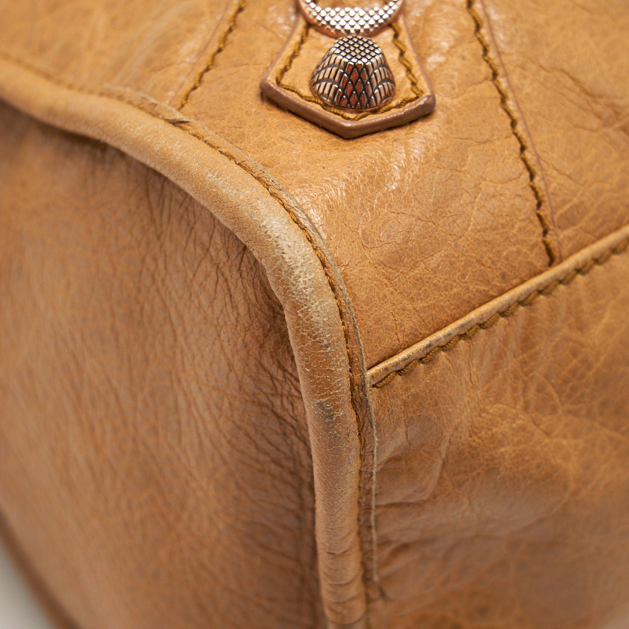 BALENCIANGA GIANT CITY BAG LIGHT CARAMEL