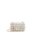 CHANEL RECTANGULAR MINI FLAP BAG TWEED MULTICOLOUR LGHW