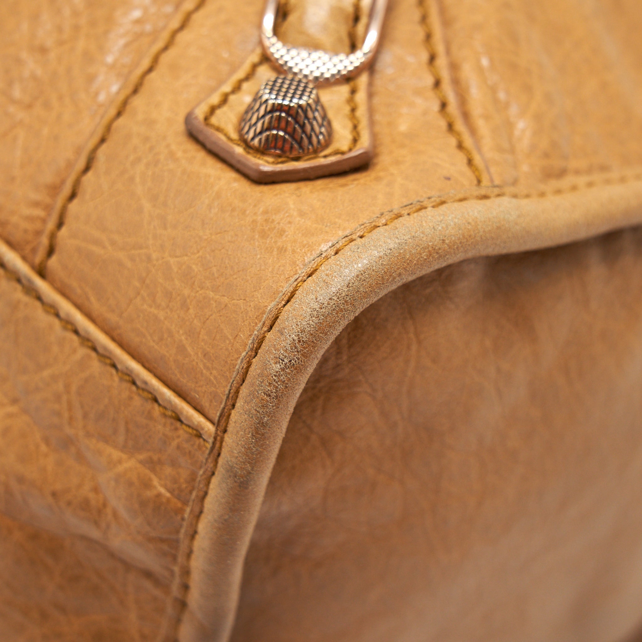 BALENCIANGA GIANT CITY BAG LIGHT CARAMEL