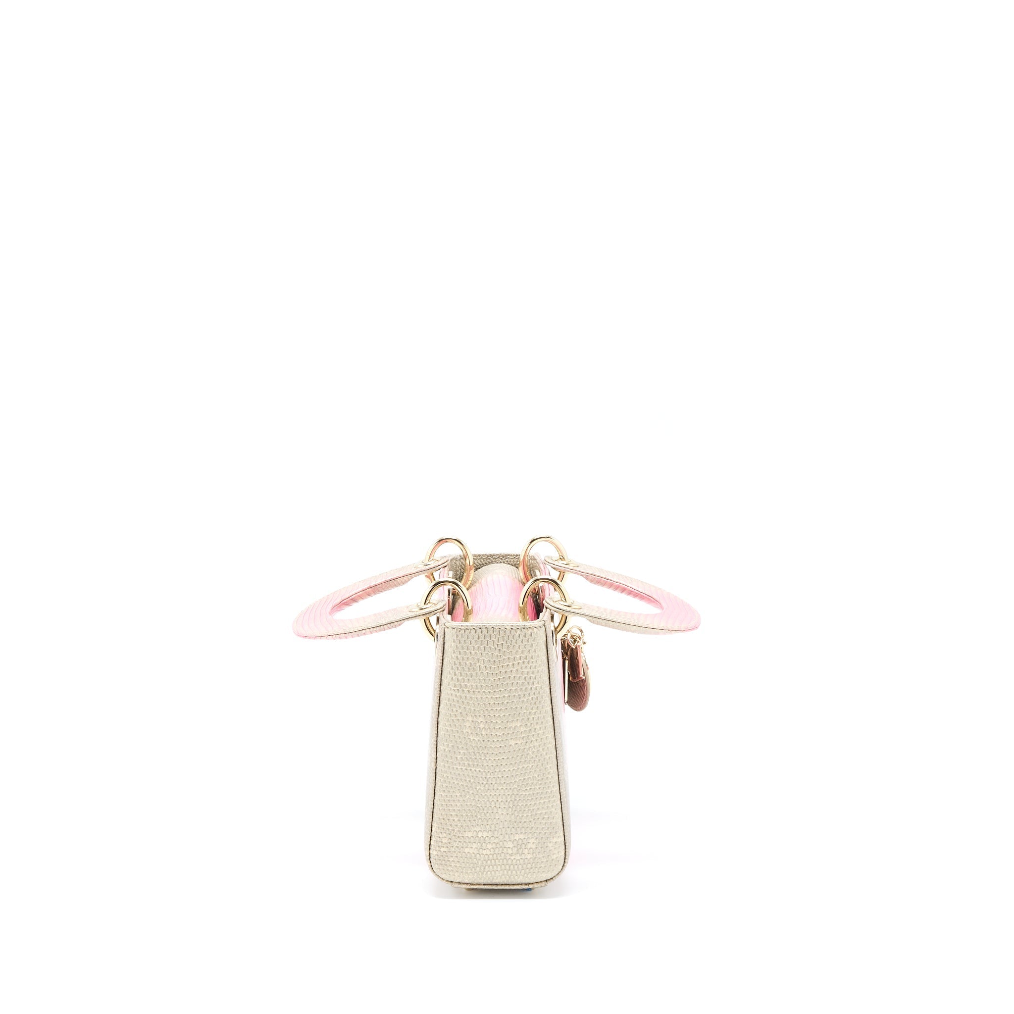 DIOR MINI LADY DIOR LIZARD PINK MULTICOLOUR LGHW