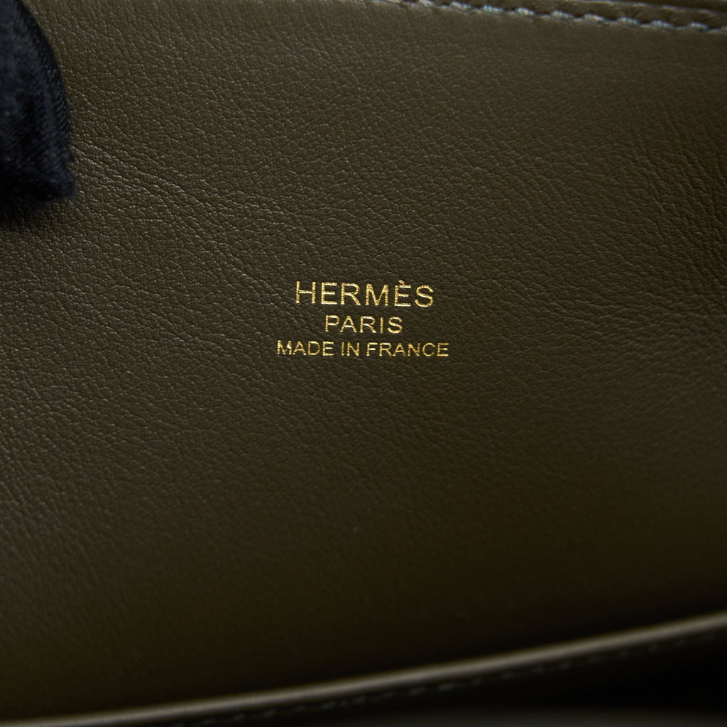 HERMES BOLIDE 25 EVERCOLOR G8 VERT MAQUIS GHW